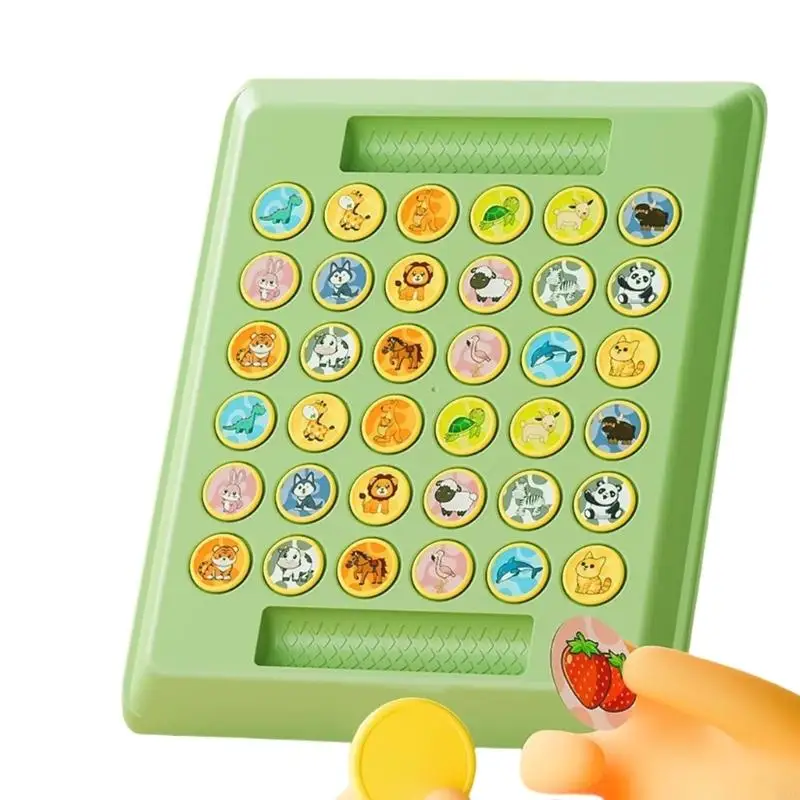 W3JF Memory Matching Game Animal/Fruit Chess Matching Cards Educational Toy