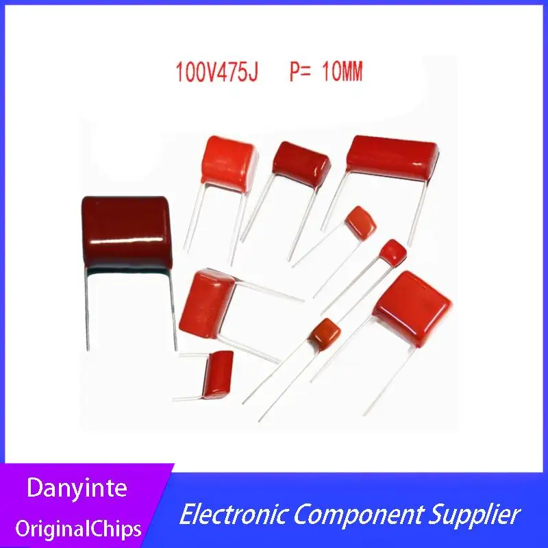 

NEW 10PCS CL21X 100V475J 475J 4.7UF Pitch 10mm 475J 100V CBB Polypropylene Film Capacitor