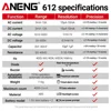 ANENG 612 Smart Digital Multimeters AC/DC Current Voltage Capacitance Professional Measurement Multimetro Test Tools 6