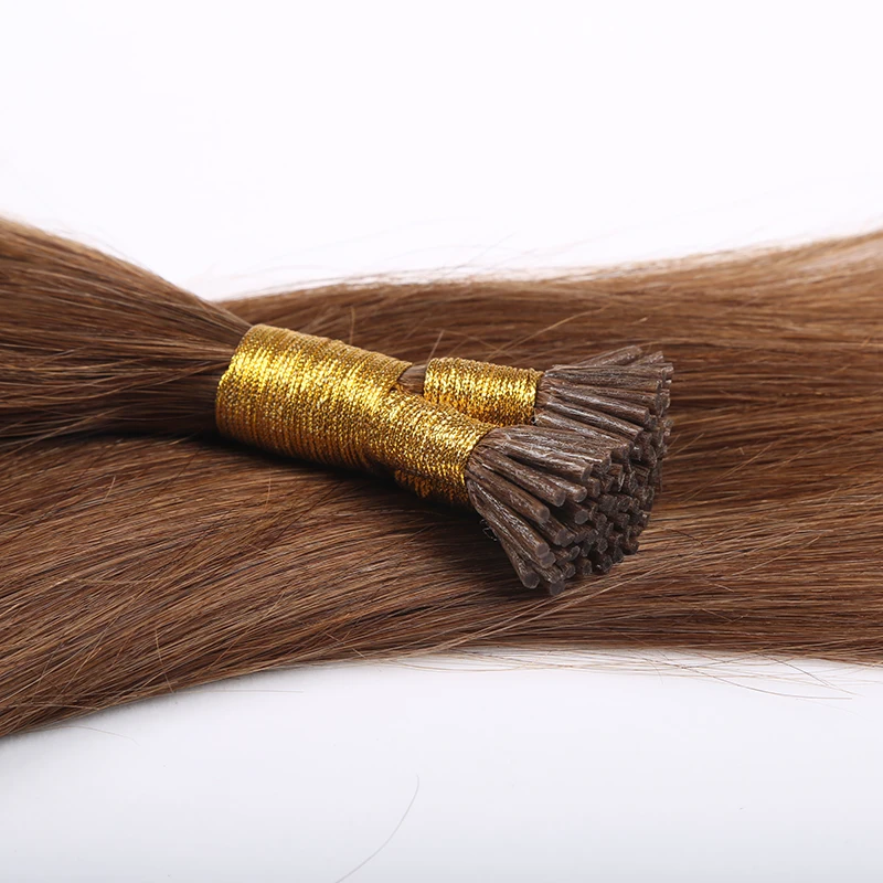 Remy I Tip Human Hair Extensions Mongolian Pre Bonded Hair 14-30inch Straight Keratin Tip Fusion Human Hiar EXtensions