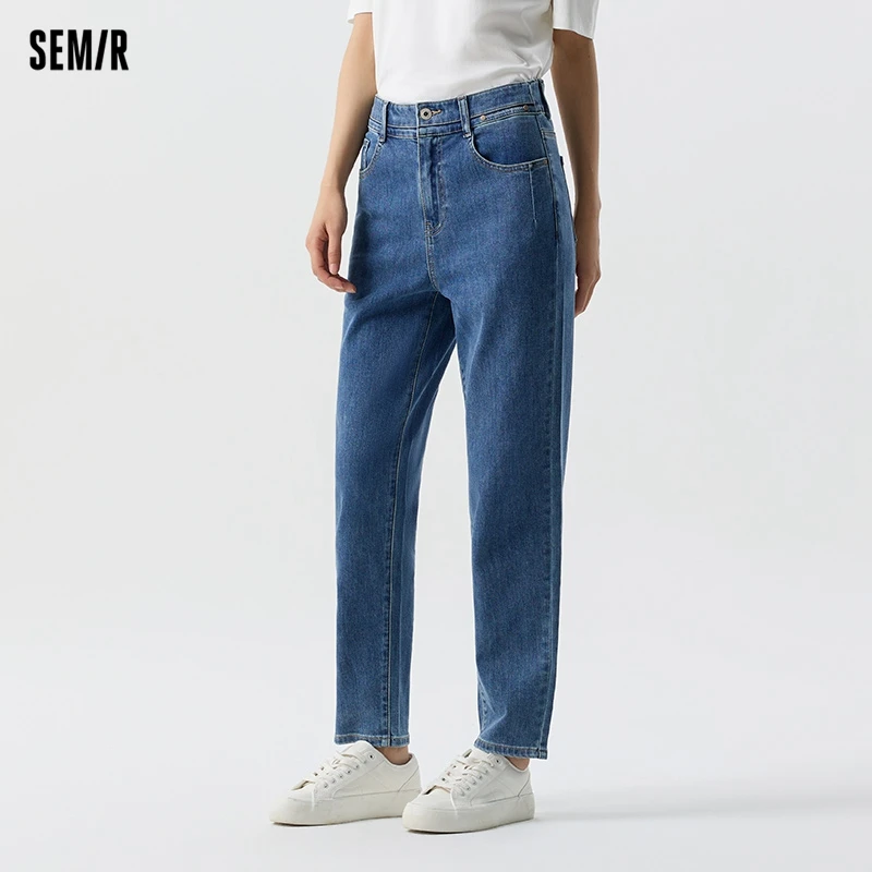Semir Jeans Women Simple Tapered Trousers Fashionable Spring 2024 New Women's Long Trousers Versatile 2