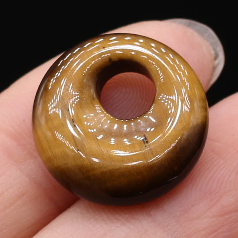 Natural Stone Beads Semi-precious Stones Round Big Hole Beads for Jewelry Making DIY Necklace Bracelet Earrings Accessories18mm
