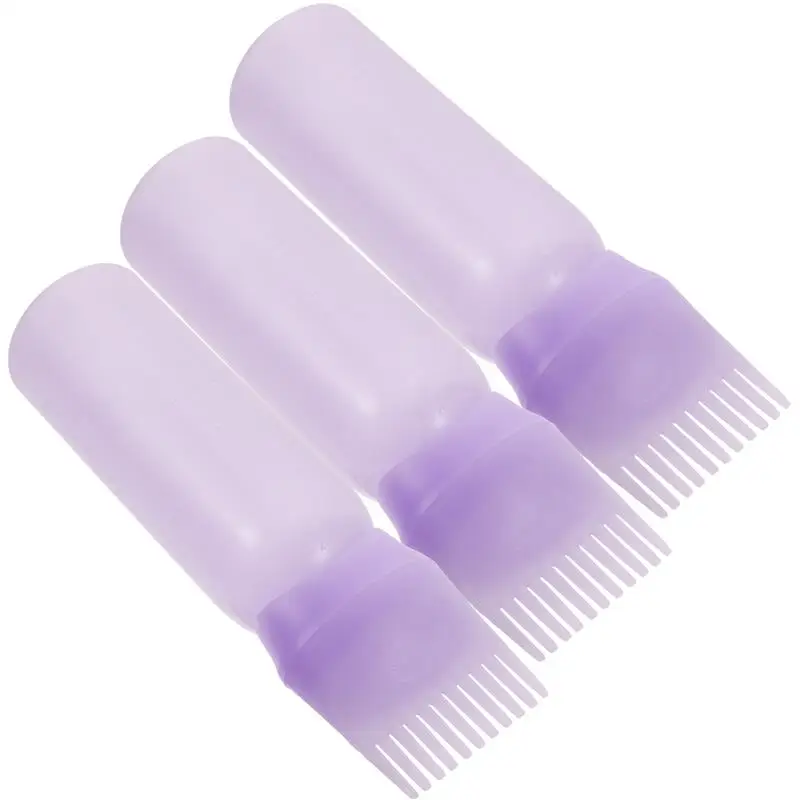 SINRAD Applicateur Huile Cheveux,Hair Oil Applicator,3 Pièces Peigne  Applicateur Huile Cheveux,Peigne Huile Cheveux,Bouteille Huile Cheveux Avec