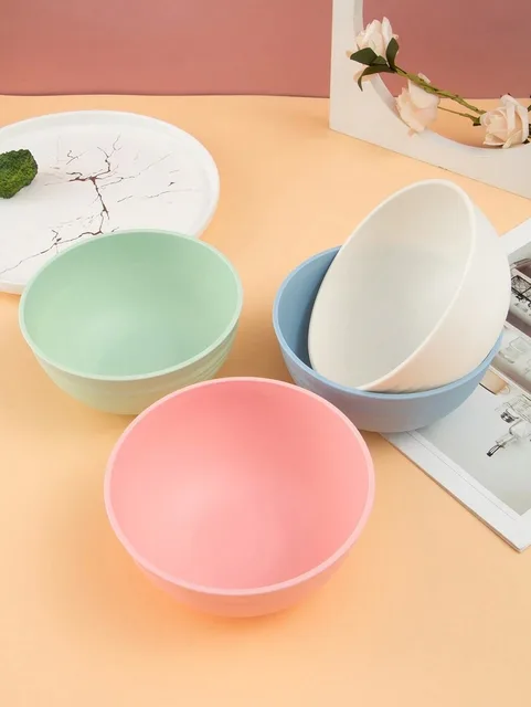 4/16/32pcs Plastic tableware set, reusable, dinner plate/dessert plate/cereal bowl/cup, suitable for outdoor camping parties 4