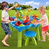 TEMI 4-in-1 Sand Water Table For 3-5-Year-Old Toddlers. 32PCS. Sensory Play. Outdoor Toys For Boys And Girls 1