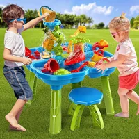 TEMI 4-in-1 Sand Water Table For 3-5-Year-Old Toddlers. 32PCS. Sensory Play. Outdoor Toys For Boys And Girls 1