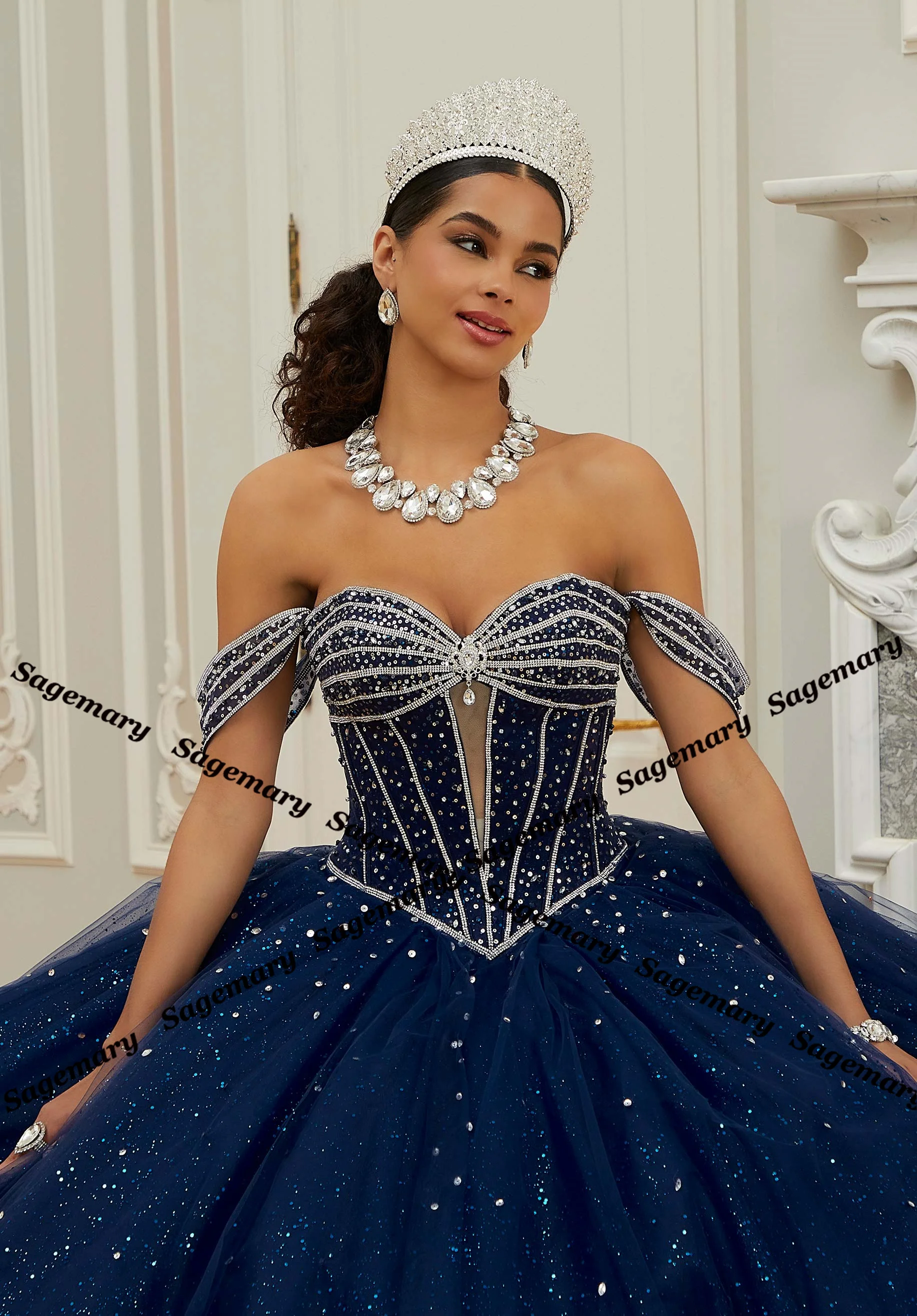 Quinceanera Dresses for Teen Rhinestones Ball Gown