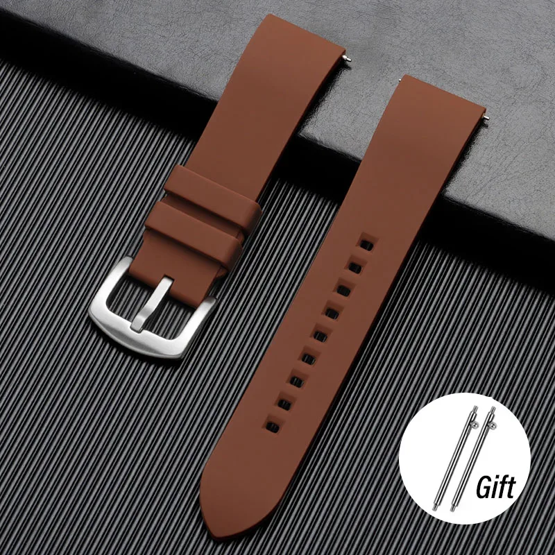 Durable Silicone Waterproof Watch Strap with Quick Release - Versatile Sizes