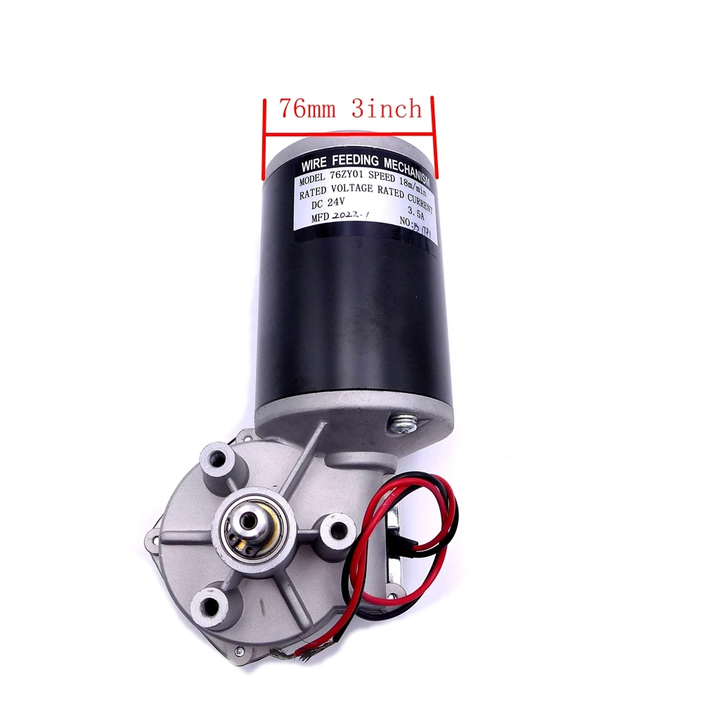 DC24V 42V 76ZY01 MIG Welding Wire Feeding Assembly Parts DC24 80W 1.8-18/Min Without Bracket For Arc MAG Weld Machine 3