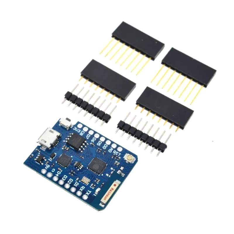 Wemos D1 미니 Pro-16M 바이트 외부 안테나 커넥터, ESP8266 와이파이, 무료 안테나, 1 유닛