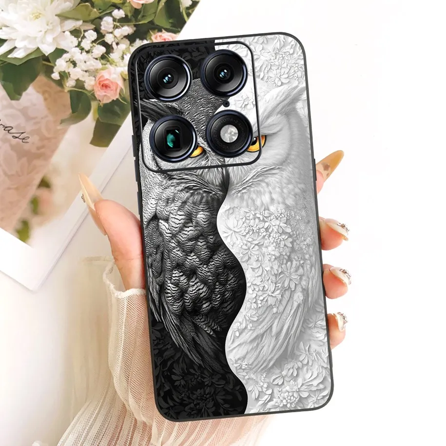 Cute Cartoon Cat Soft Silicone Shockproof Bumper Case - Air Pro Phone Shell