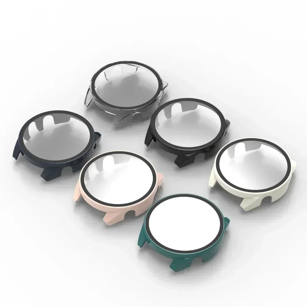 Premium All-Around HD Glass+PC Smartwatch Protective Case Cover