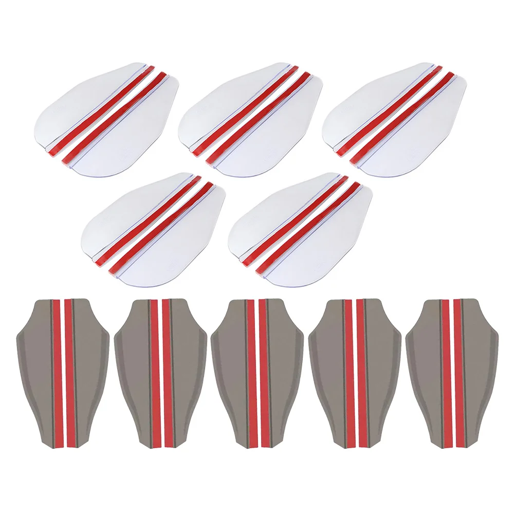 

10 Pairs Waterproof Car Mirror Rain Guard Side Board Rear View Camera Rearview Mirror eyebrow Guards Visor Cover Shield