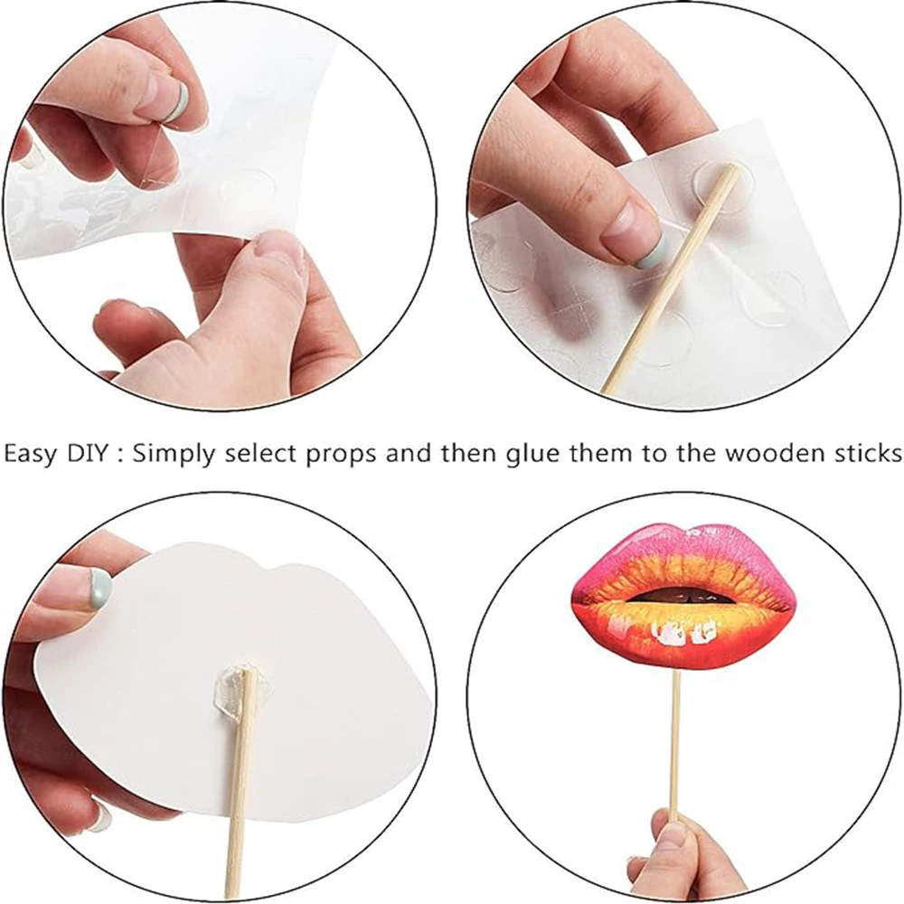 20Pcs/Set Adult Funny Lip Mouth DIY Photobooth Props Wedding Decoration DIY Photo Booth Birthday Party Wedding Decorations handheld photo props pirate party decorations wedding photo backdrop