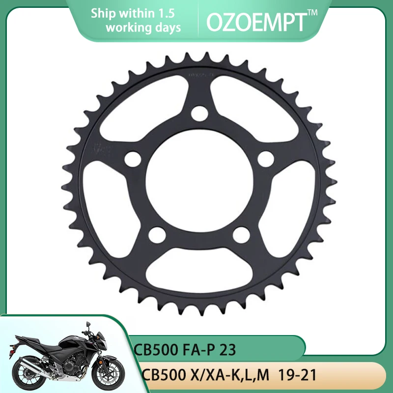 

OZOEMPT 520-41T Motorcycle Rear Sprocket Apply to CB500 FA-N,FA-P CB500 X/XA-K,L,M CB500 XA-N,XA-P CBR500 RA-N,RA-P