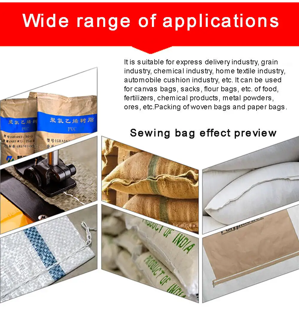 Bag Closer Sewing Machine Industrial Bag Closing Machine Handheld Bag Portable Electric Bag Stitching Closer with Charger 5