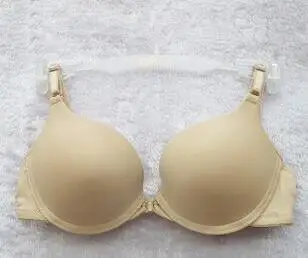 New Fashion Seamless Sexy Lingerie Simple Push Up Bra Front Closure Button Candy Color Women Underwear Small Brassiere