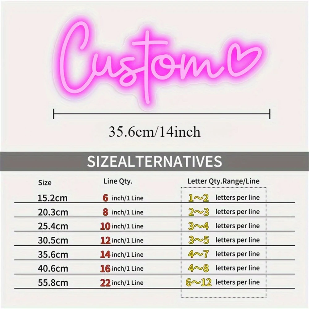Custom LED Neon Sign USB Powered Personalised Name Sign Wall Decor for Wedding Birthday Parties Halloween Christmas Gifts neon sign