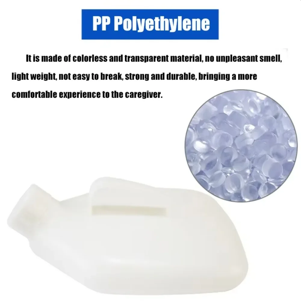 Portable Female Senior Urine Receiver Sitting Lying Paralyzed Bedridden Patient Urinal Night Pot Emergency Closestool 1500ML New 2
