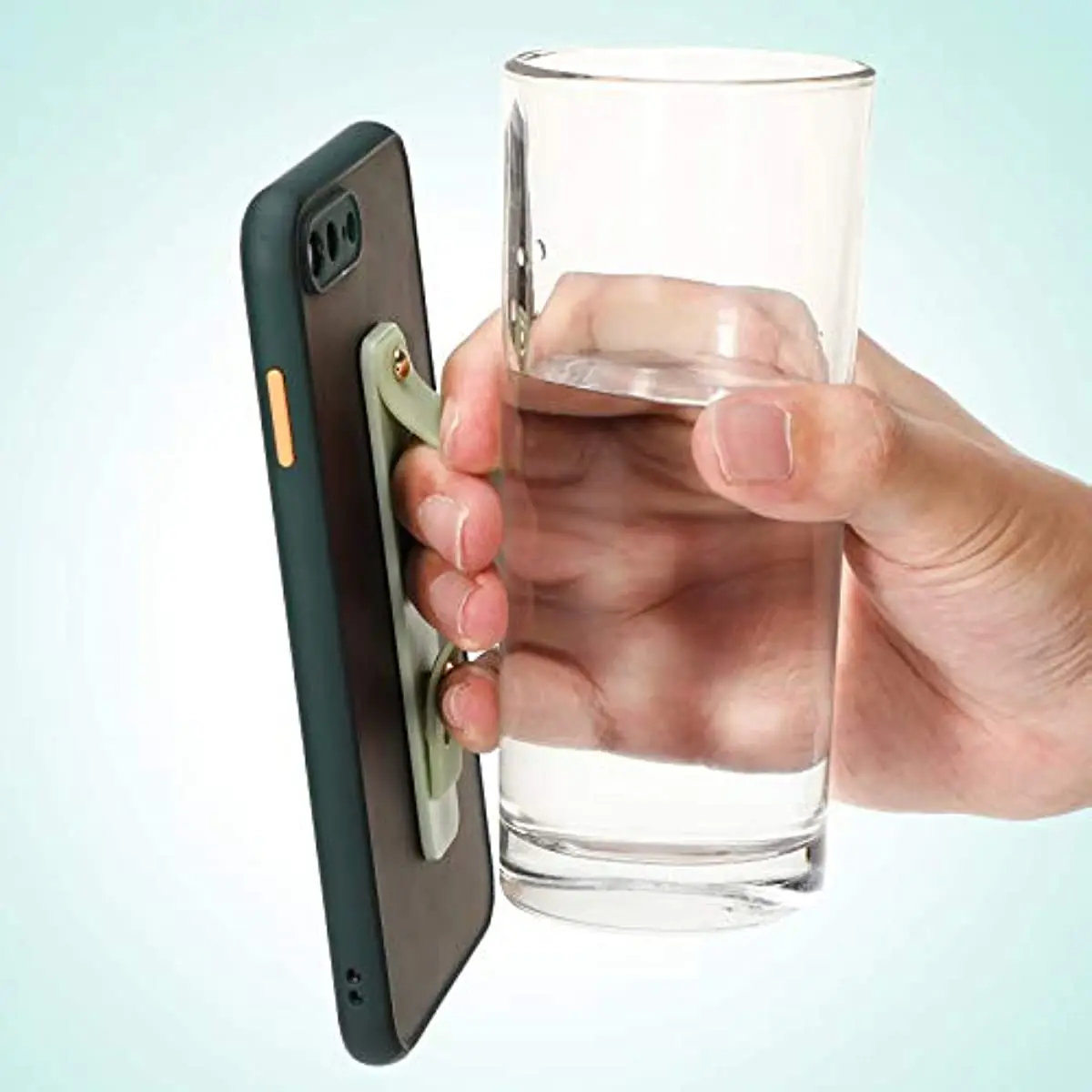 15 Pieces Phone Grip Strap Finger Loop for Cell Phone Case Phone Finger Holder Assorted Color Silicone Stretch Phone Grip Stand