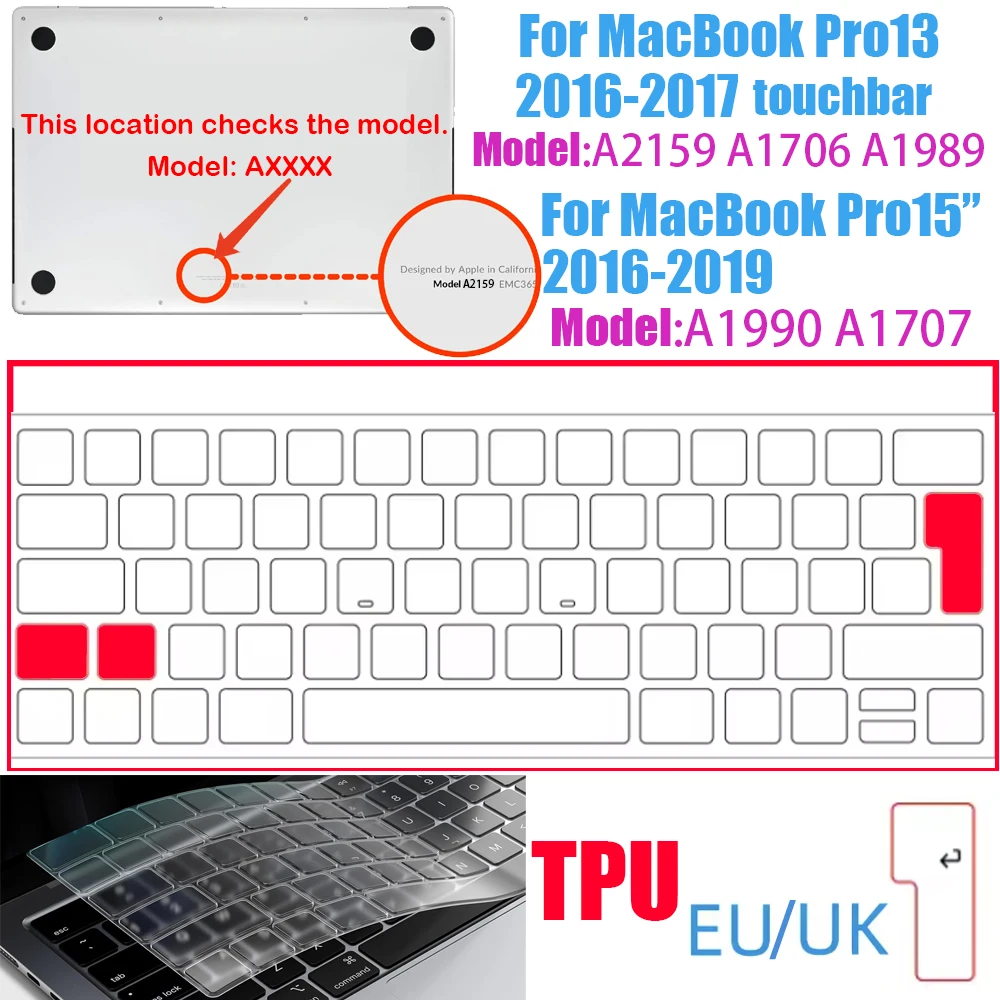 Feather-Light Ultra-Thin TPU Keyboard Cover