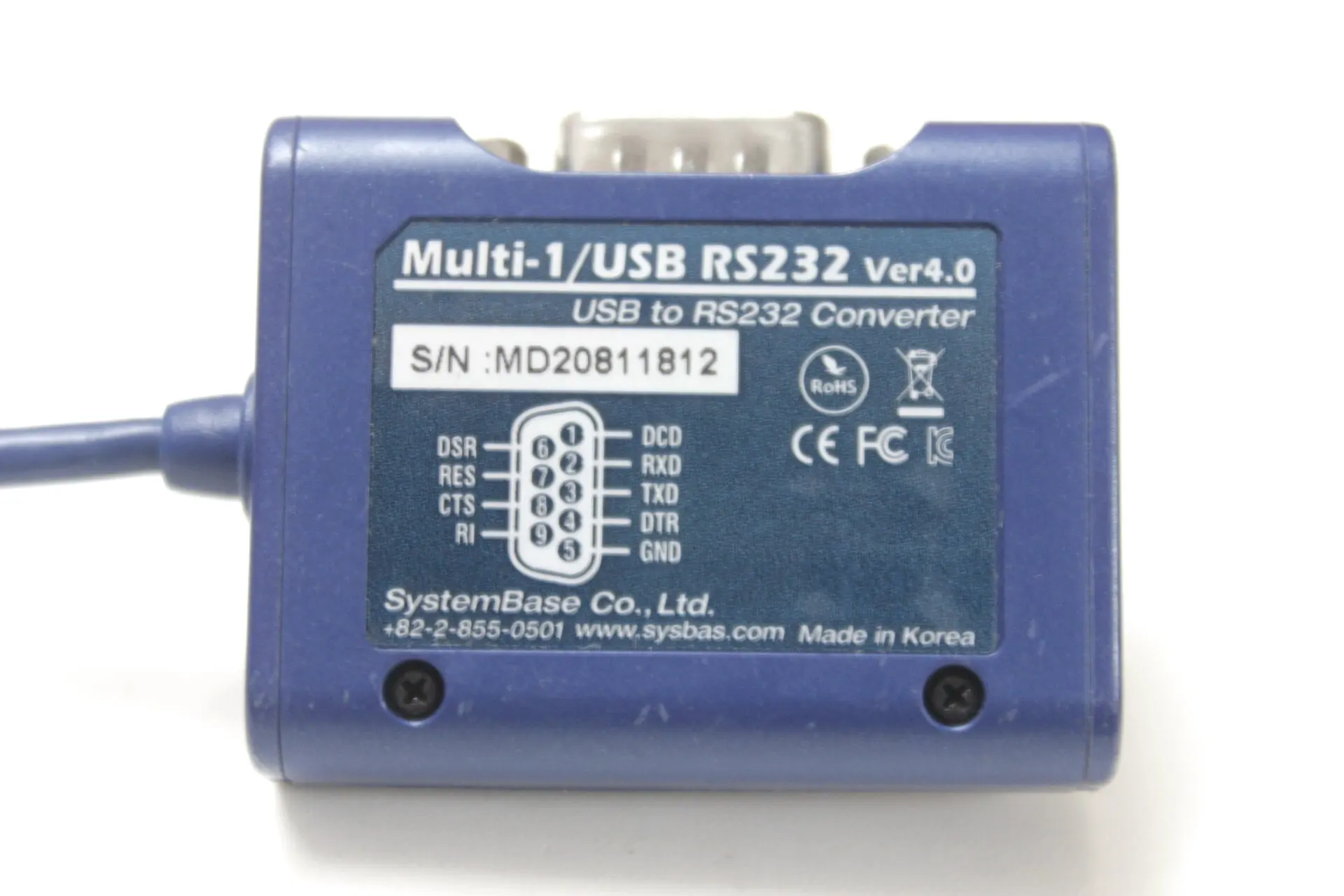 Generic Usb To Rs-232 Db9 Serial Adapter/converter For Systembase Multi ...