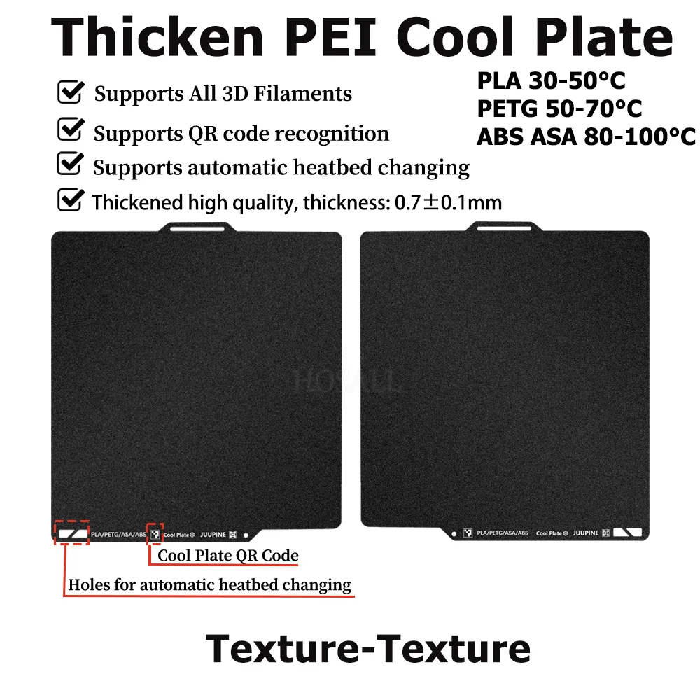   Edition Plate 3枚セット　未使用 3D Printer Build Plate for Bambu Lab P2S X1 X1C P1P P1S A1 3D
