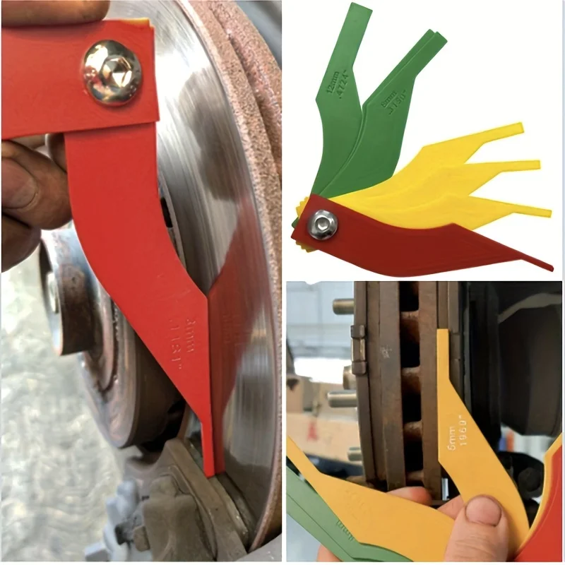 Car brake pad thickness gauge 8-in-1 car brake pad thickness measuring tool brake pad thickness gauge set 5