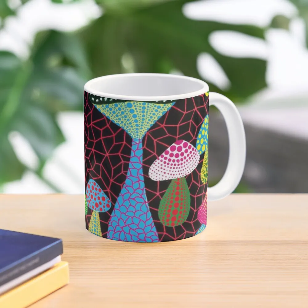 

Yayoi Kusama Multicolor pattern Coffee Mug Large Thermo Cups To Carry Mug