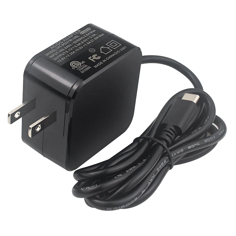 Raspberry Pi 5 Power Adapter PD 27W 5.1V 5A USB-C Power Supply EU US UK Plug Cha