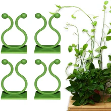 

10/20PCS Plant Climbing Wall Self-Adhesive Hook Fixture Clips Invisible Rattan Clamp Fixture Wall Sticky Hook Plant Support
