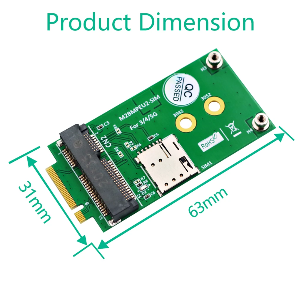 NANO, Chave B para PCIE, Slot para