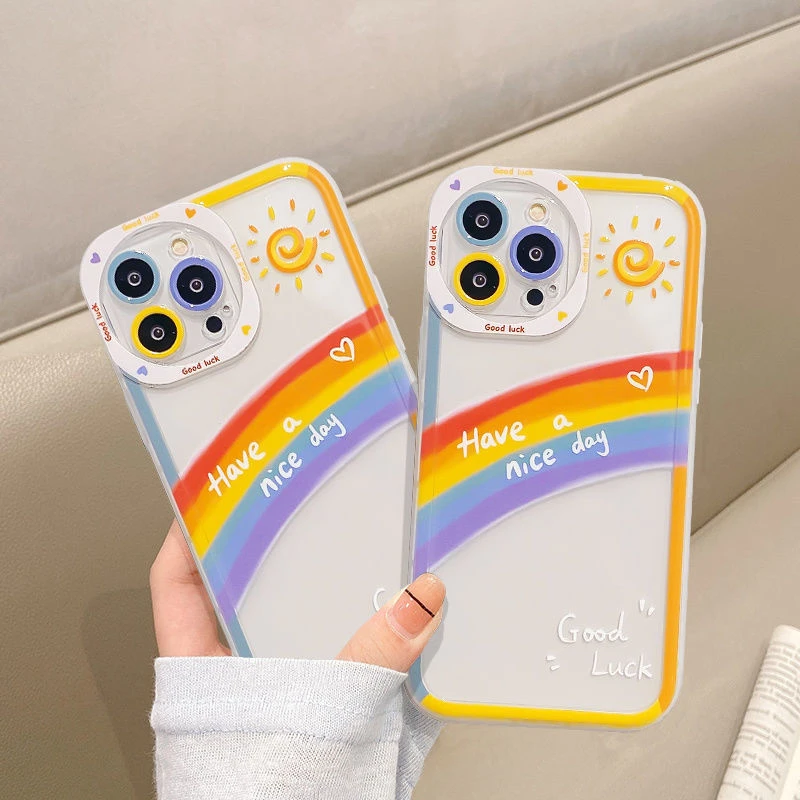 Silicone Rainbow Case Silicone Cover Mobile Phone Cases Covers