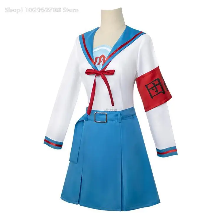 

Anime Suzumiya Haruhi No Yuuutsu Cosplay Suzumiya Haruhi Costume Women Girls Jk Uniform Top Skirt Outfit Halloween Custom Made