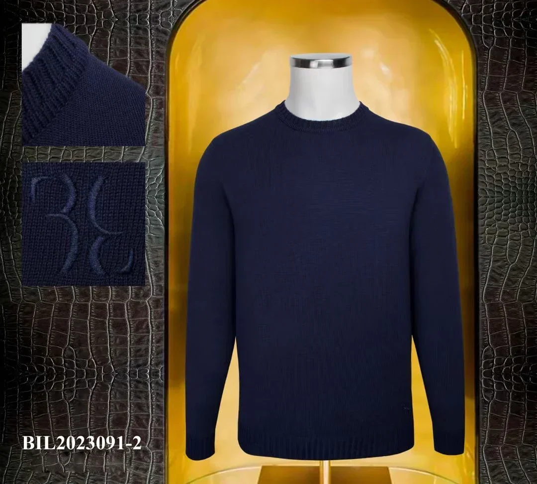 

BILLIONAIRE OECHSLI Sweater Cashmere men's 2024 new autumn winter warm Round neck Base knitting elastic big size M-4XL