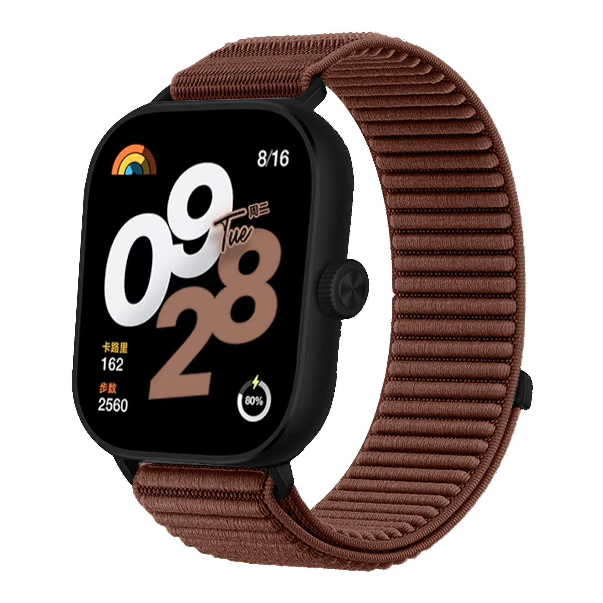 Nylon Braided Breathable Smartwatch Wristband with Metal Interface