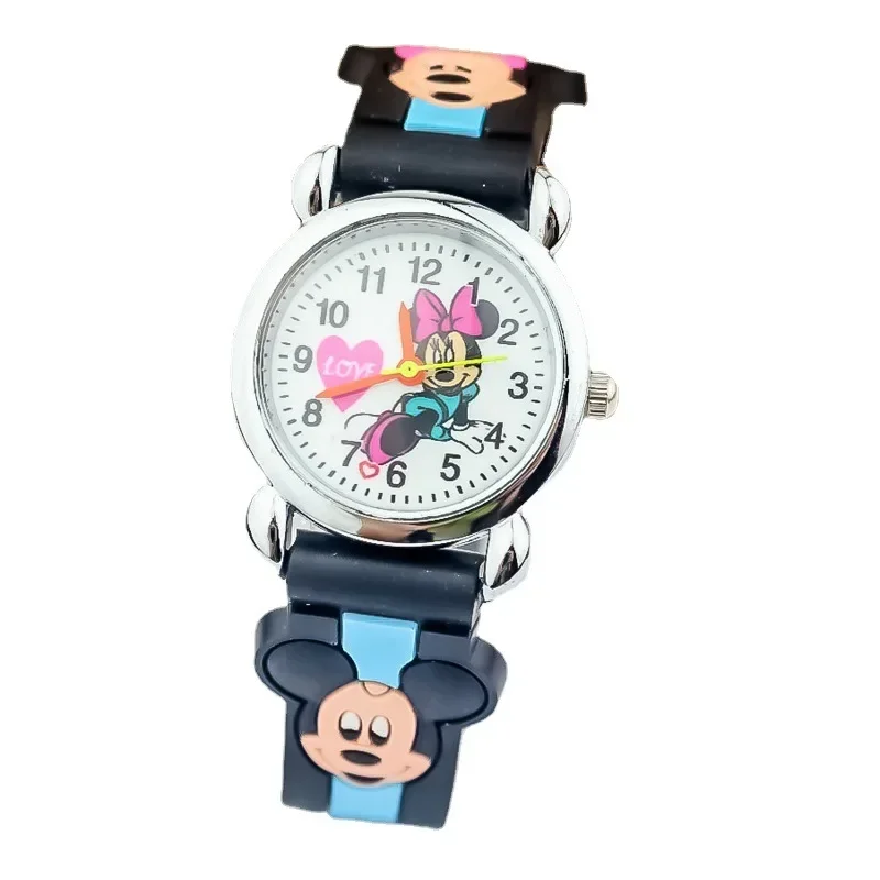 New Mickey Minnie Kids Watches Fashion Cute Cartoon Children Wristwatch 3D Silicone Quartz Watch for Kids Boy Girl Birthday Gift 3