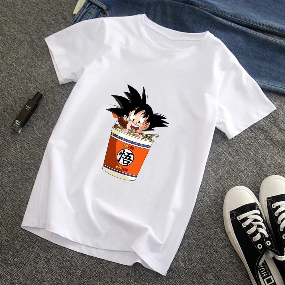 Camiseta de Ball de Son Goku para ropa informal de Anime, dibujos animados, dibujo Kawaii, Tops Vintage de calle hombre|Camisetas| - AliExpress