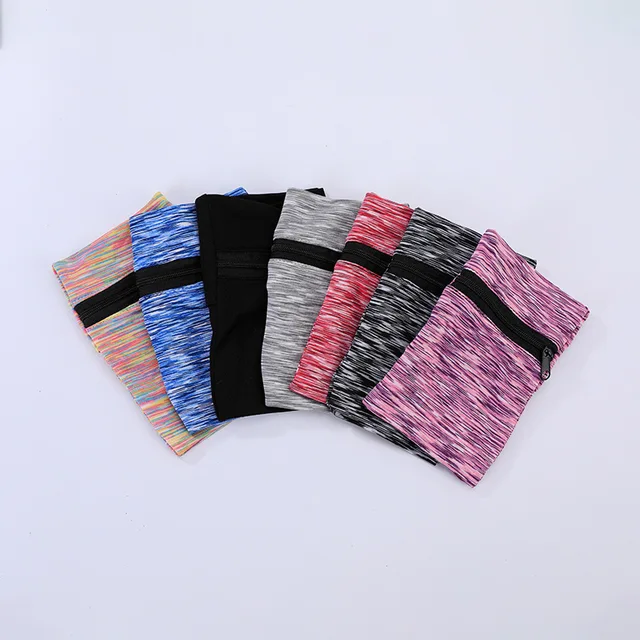 Zipper Running Bags Lightweight Wrist Wallet Pouch for Phone Key Card Sweatband Gym Fitness Sports Cycling Wristband Arm Bag 6