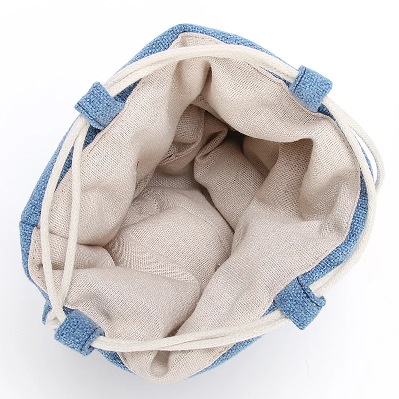 Cotton And Linen Teaware Storage Bag Simple Teapot Bag Portable Travel Tea Set Storage Household Tea Set Accessories LC655 tea storage bags