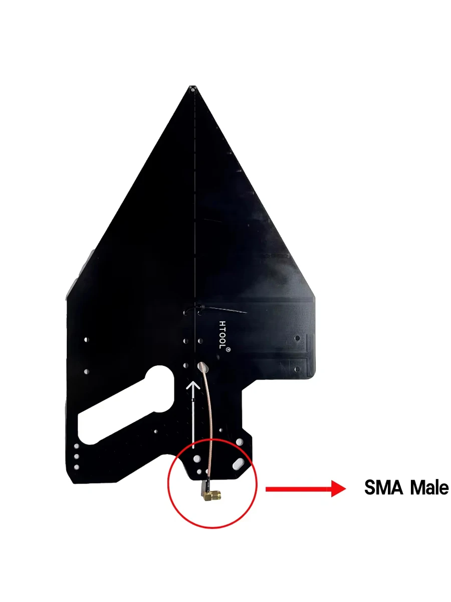 HTOOL HT8 Handheld Passive Log Periodic Antenna 0.1-12GHz,Direction Antenna for SA6 Analyzers,Highly Accurate,Gain 7~12dBi