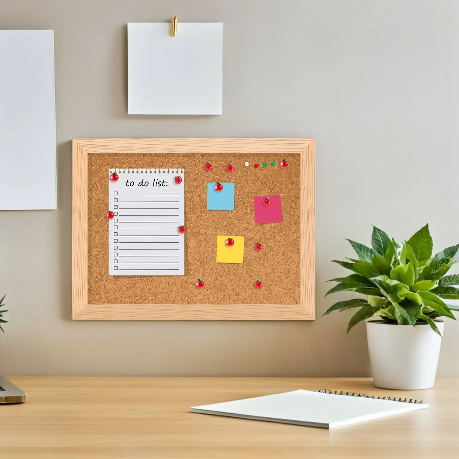 20개입 사실적인 과일 모양 푸시핀 세트, 사무실, 교실, 가정용 코르크보드, 나무 지도용 장 압정