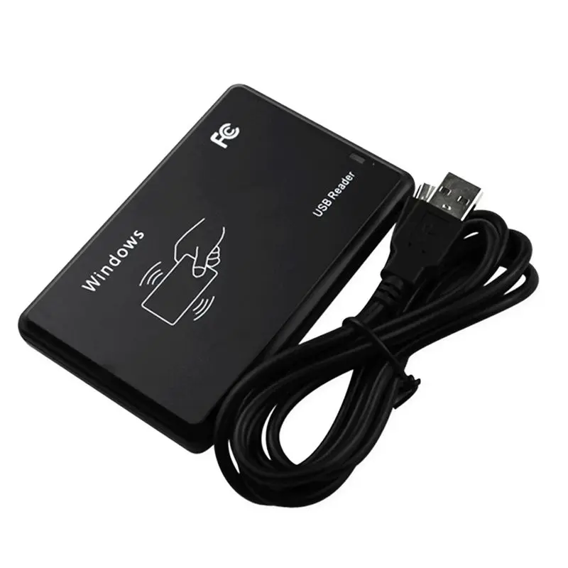 M01K USB RFID 리더 125Khz EM4100 ID 비접촉식 감도 스마트 카드 리더 TK4100 지원 윈도우 시스템 리눅스