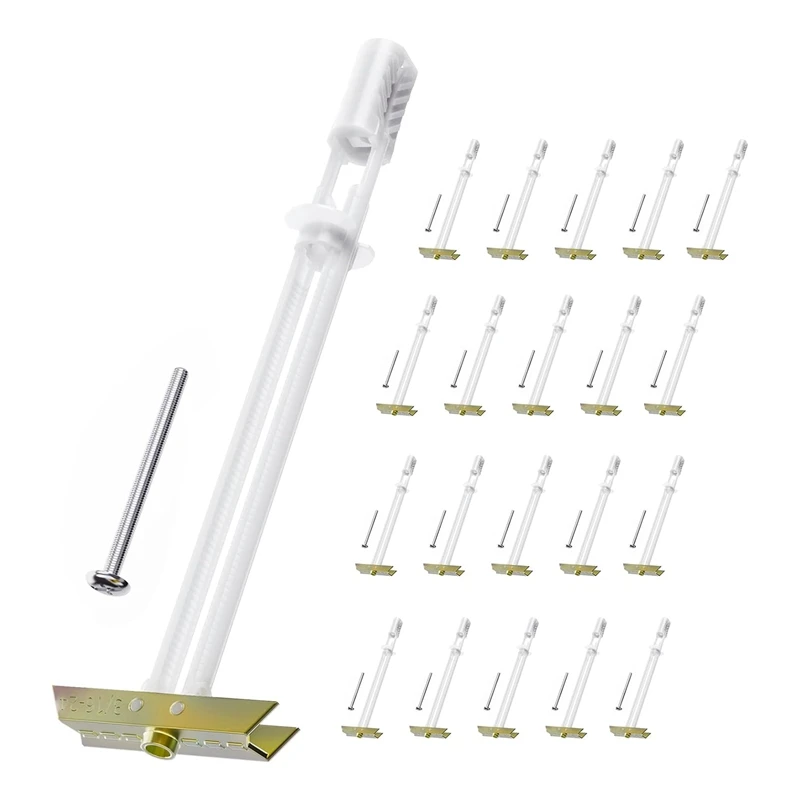 

Anchor Set With Included Bolts , Heavy Duty Hollow Drywall Anchors Set For TV Mounting Kit, Hollow Wall Anchors Holds 12 Packs