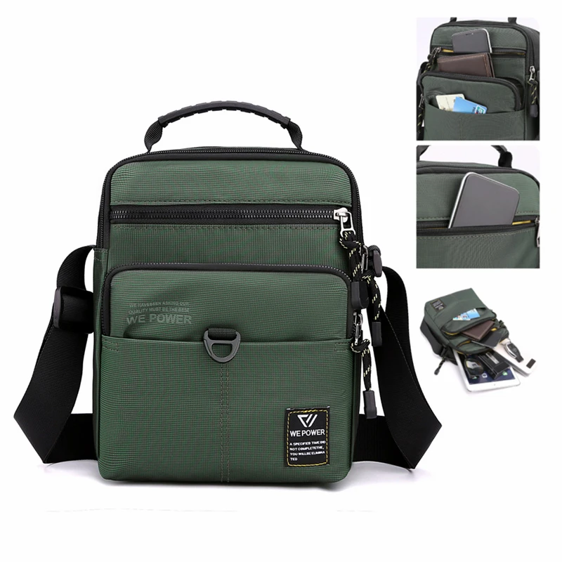 

Men's Multi-function Shoulder Bag Casual Anti-theft Messenger Bag Cross body Pack Travel Satchel Purse Handbag For Male Female