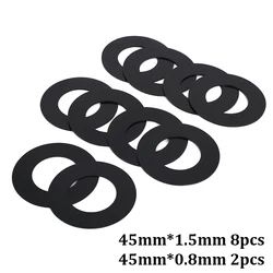 Versatile Bucket Pin Shim Kit - 10 Piece Set, Assorted Sizes (45mm, 40mm, 35mm) (45mm 8pcs)