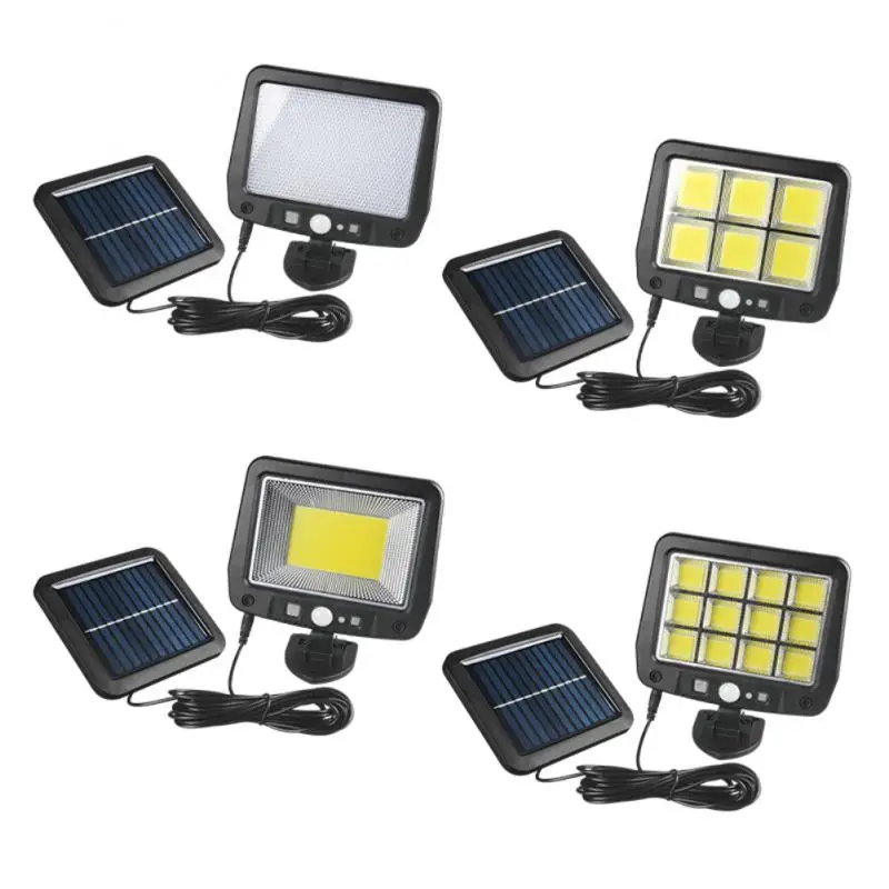 

Автономное управление тремя режимами, настенное украшение для сада, датчик движения, Солнечная лампа Abs, настенная лампа, автоматическое включение 1,5 Вт