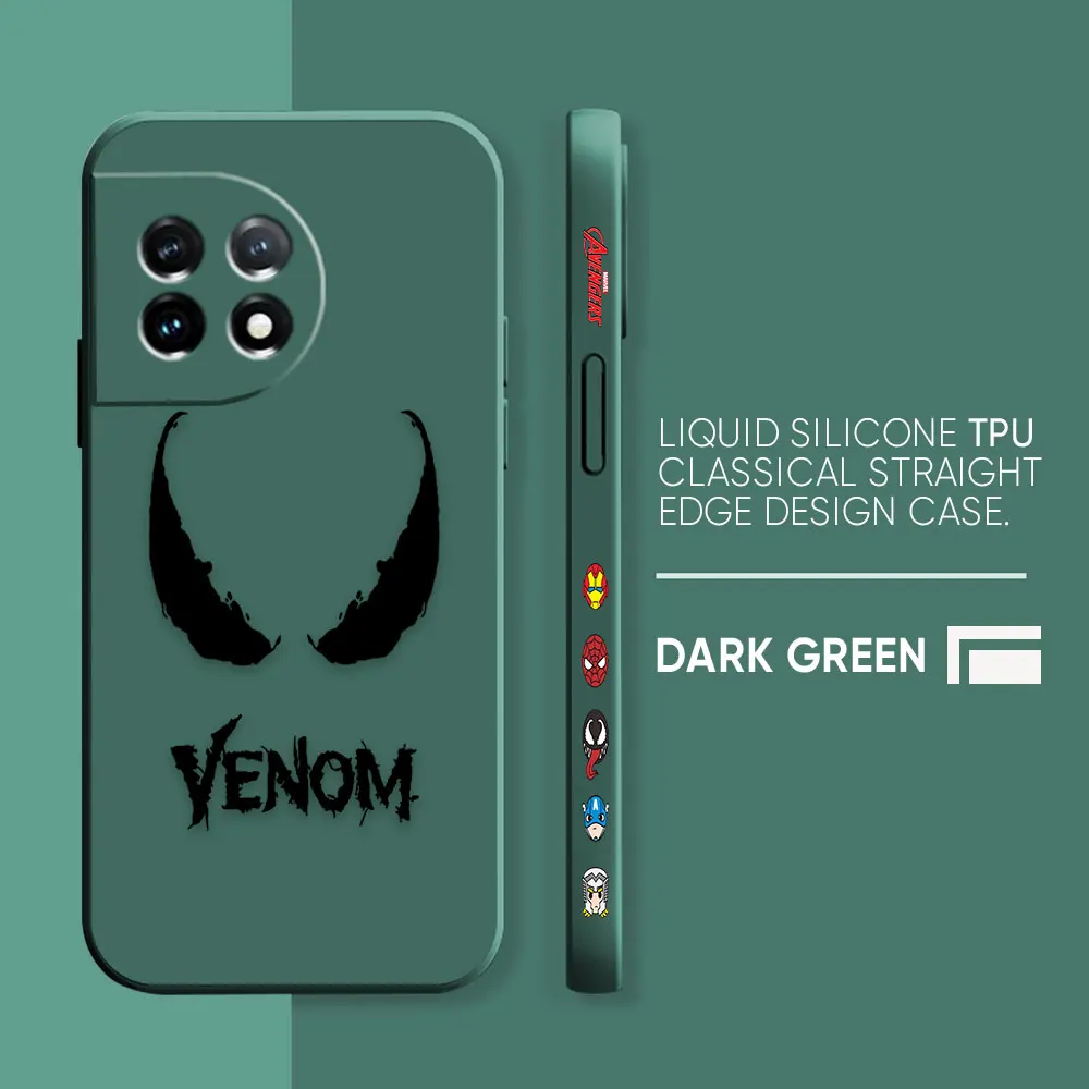 thumbnail image 1 of Case For Oneplus 5 6 9 9R 8 8T 7 7T A3 2 2V NORD 3 2 Lite Pro Simple Liquid Silicone Case Marvel Comics Venom, 1 of 5