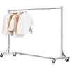 Industrial Grade Z-Base 70in extra long Clothes Garment Rack, Commercial Grade Rolling Clothing Rack 1