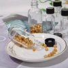 6pcs Small Clear Glass Bottles with Lids for Liquids Tiny Short Jars with Caps Mini Glass Juice Bottles for Potion, Ginger Shots 4